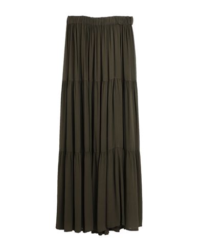 Fisico Woman Long Skirt Military Green Size S Viscose