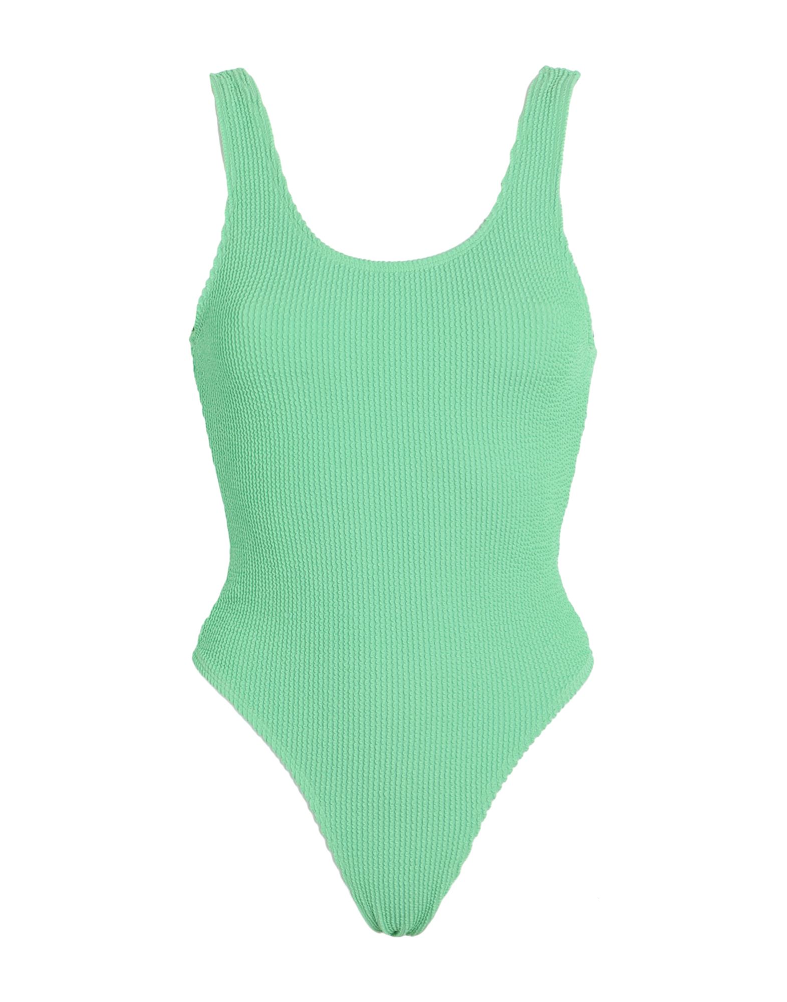 TOPSHOP TOPSHOP WOMAN ONE-PIECE SWIMSUIT GREEN SIZE 10 POLYESTER, ELASTANE
