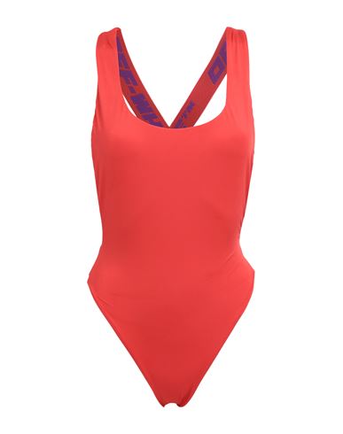 Off-white Woman One-piece Swimsuit Tomato Red Size 6 Polyester, Elastane