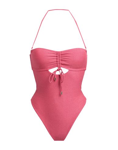 Miss Bikini Luxe Woman One-piece Swimsuit Magenta Size M Polyamide, Elastane, Metallic Fiber