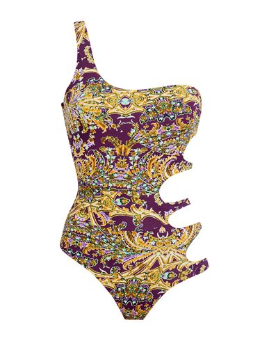 Miss Bikini Luxe Woman One-piece Swimsuit Dark Purple Size L Polyamide, Elastane