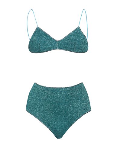 Oseree Oséree Woman Bikini Deep Jade Size S Polyamide, Metallic Fiber In Green