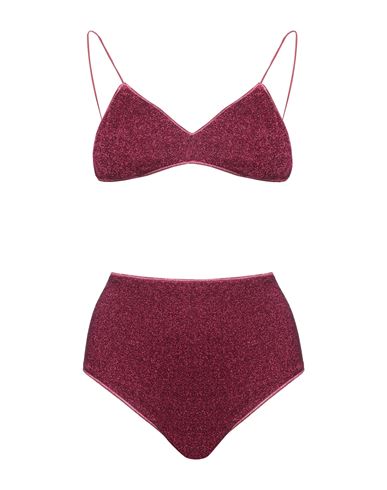 Oseree Oséree Woman Bikini Fuchsia Size M Polyamide, Metallic Fiber In Pink
