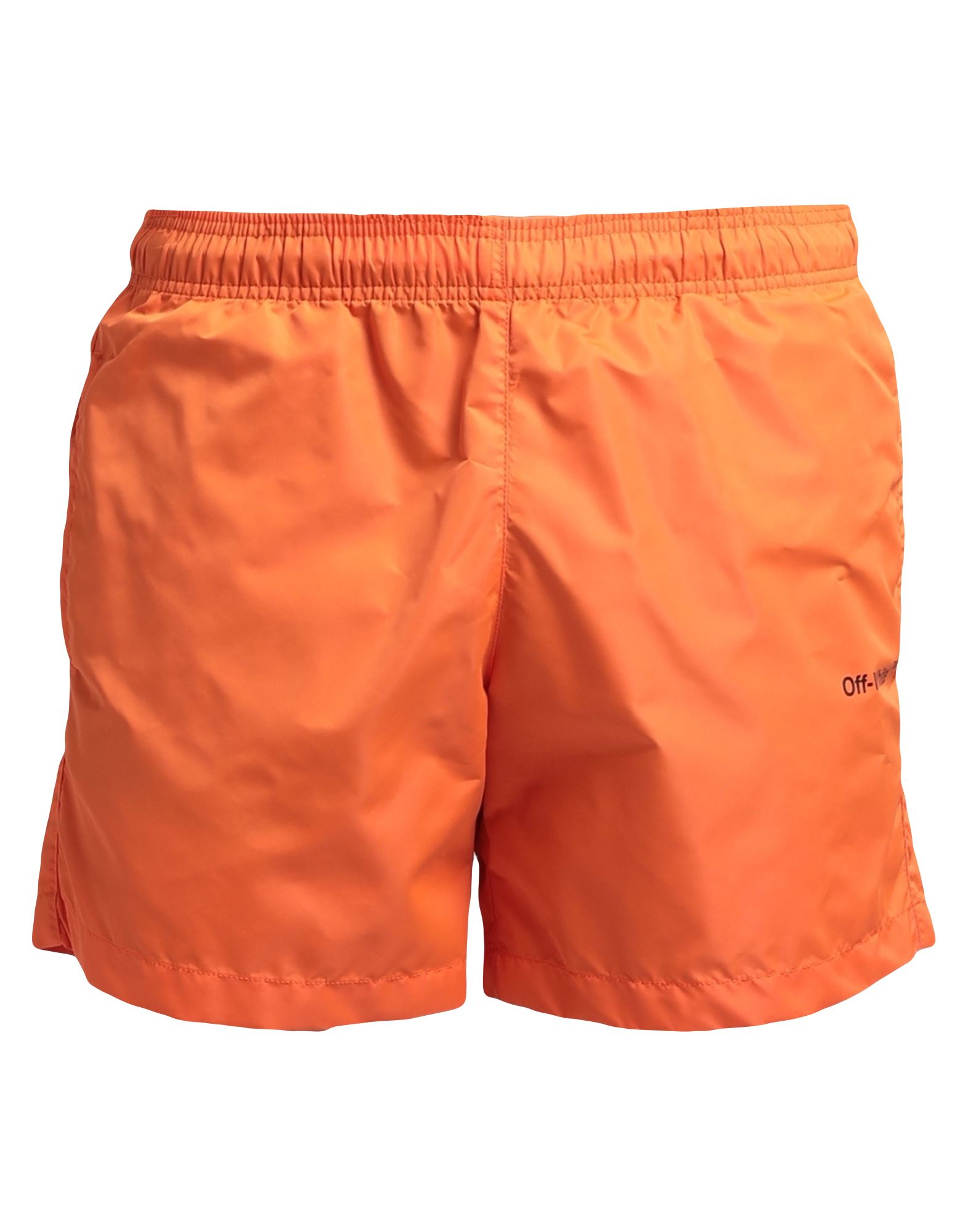 Off-white Man Swim Trunks Orange Size Xxs Polyester