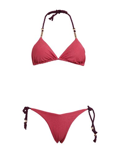 Miss Bikini Luxe Woman Bikini Fuchsia Size L Polyamide, Elastane, Metallic Fiber In Pink