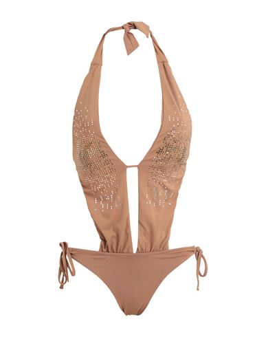 Miss Bikini Luxe Woman One-piece Swimsuit Camel Size S Polyamide, Elastane In Beige