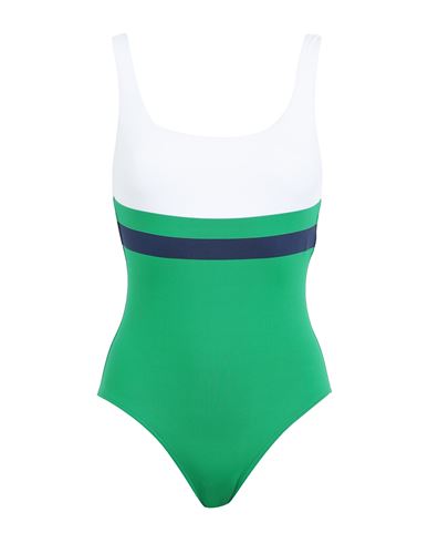 Shop Iodus Woman One-piece Swimsuit Green Size 6 Polyamide, Elastane
