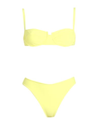 Smmr Woman Bikini Yellow Size L Polyamide, Elastane