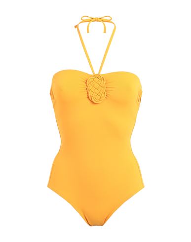 Iodus Woman One-piece Swimsuit Ocher Size 8 Polyamide, Elastane In Yellow