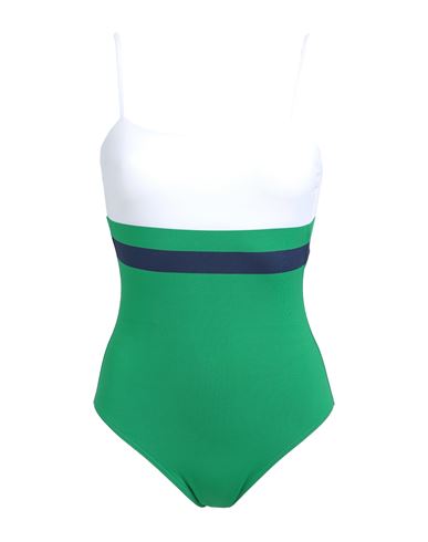 Shop Iodus Woman One-piece Swimsuit Green Size 6 Polyamide, Elastane