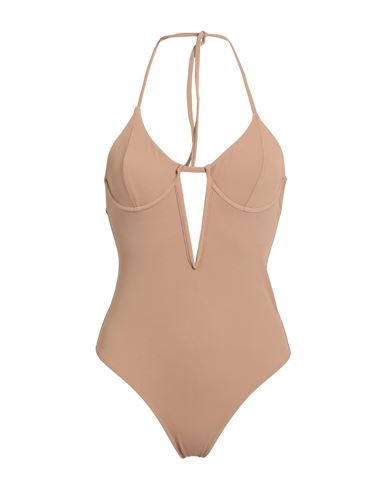 Smmr Woman One-piece Swimsuit Beige Size M Polyamide, Elastane