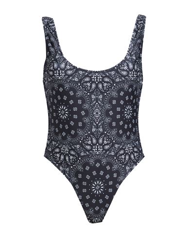 Smmr Woman One-piece Swimsuit Black Size Xl Polyacrylic, Elastane