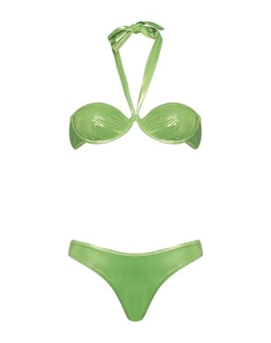 Antonella Rizza Woman Bikini Acid Green Size S Polyamide, Elastane