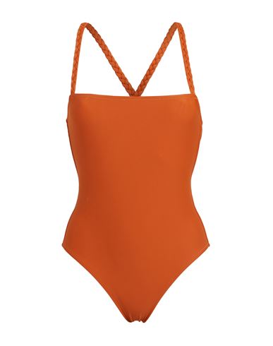 Smmr Woman One-piece Swimsuit Rust Size L Pac - Polyacetylene, Elastane In Red