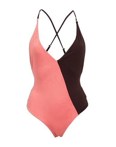 Mc2 Saint Barth Woman One-piece Swimsuit Salmon Pink Size S Polyamide, Elastane