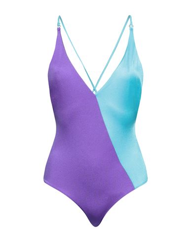 Mc2 Saint Barth Woman One-piece Swimsuit Purple Size M Polyamide, Elastane