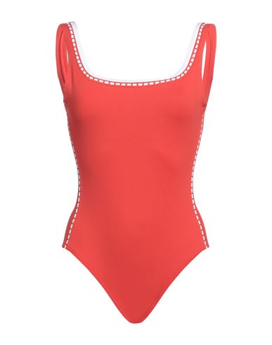Iodus Woman One-piece Swimsuit Tomato Red Size 6 Polyamide, Elastane