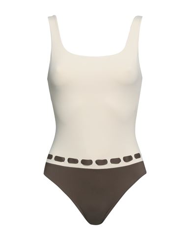 Iodus Woman One-piece Swimsuit Beige Size 6 Polyamide, Elastane