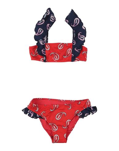 Mc2 Saint Barth Babies'  Toddler Girl Bikini Red Size 6 Polyamide, Elastane