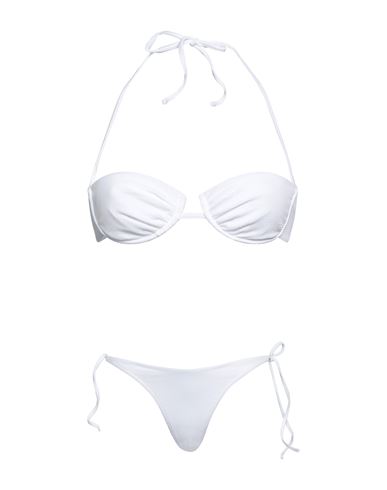 Smmr Woman Bikini White Size L Polyamide, Elastane