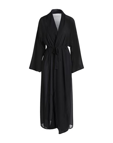 Smmr Woman Cover-up Black Size L/xl Polyester