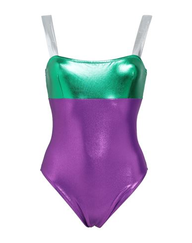 Mimì À La Mer Woman One-piece Swimsuit Purple Size 2 Polyamide, Elastane