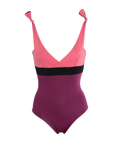 Isole & Vulcani Sunset Woman One-piece Swimsuit Magenta Size S Organic Cotton, Elastane