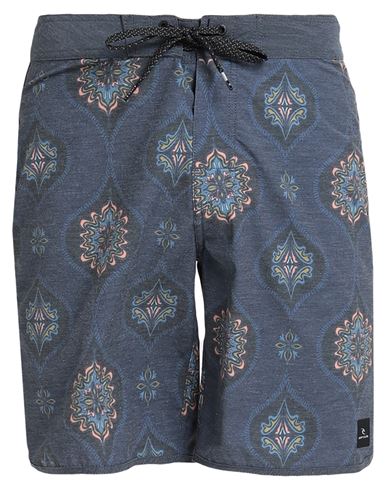 Ripcurl Man Beach Shorts And Pants Navy Blue Size 28 Polyester, Cotton, Elastane