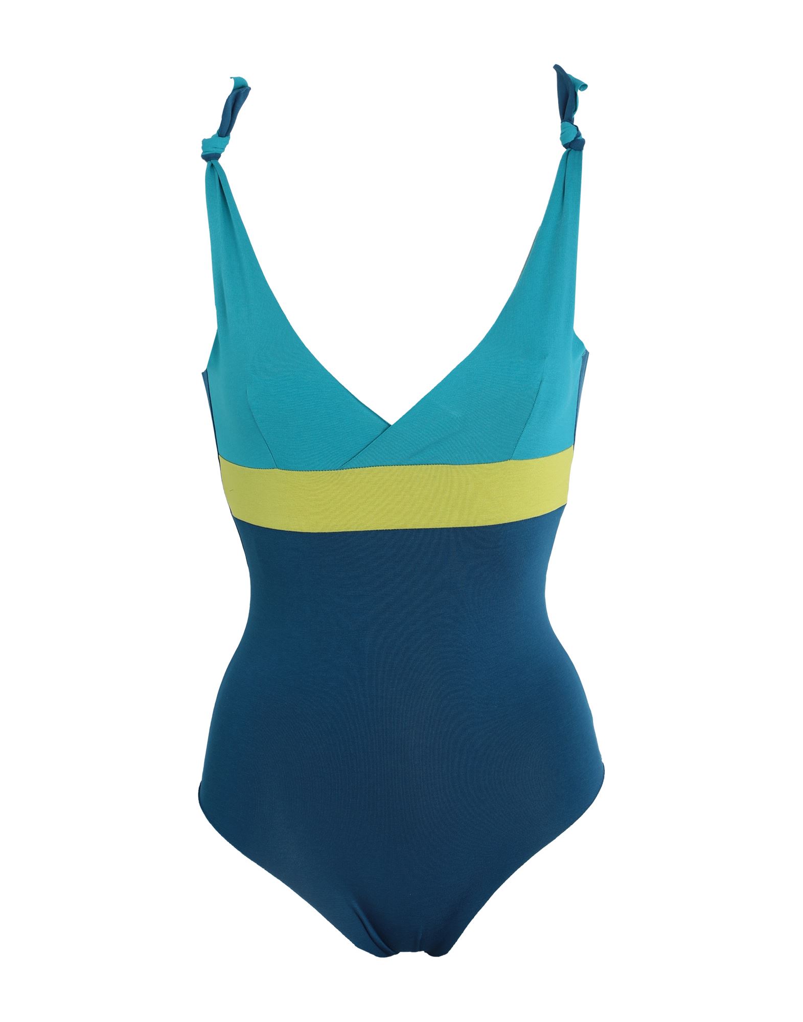 Isole & Vulcani Sunset Woman One-piece Swimsuit Blue Size M Organic Cotton, Elastane