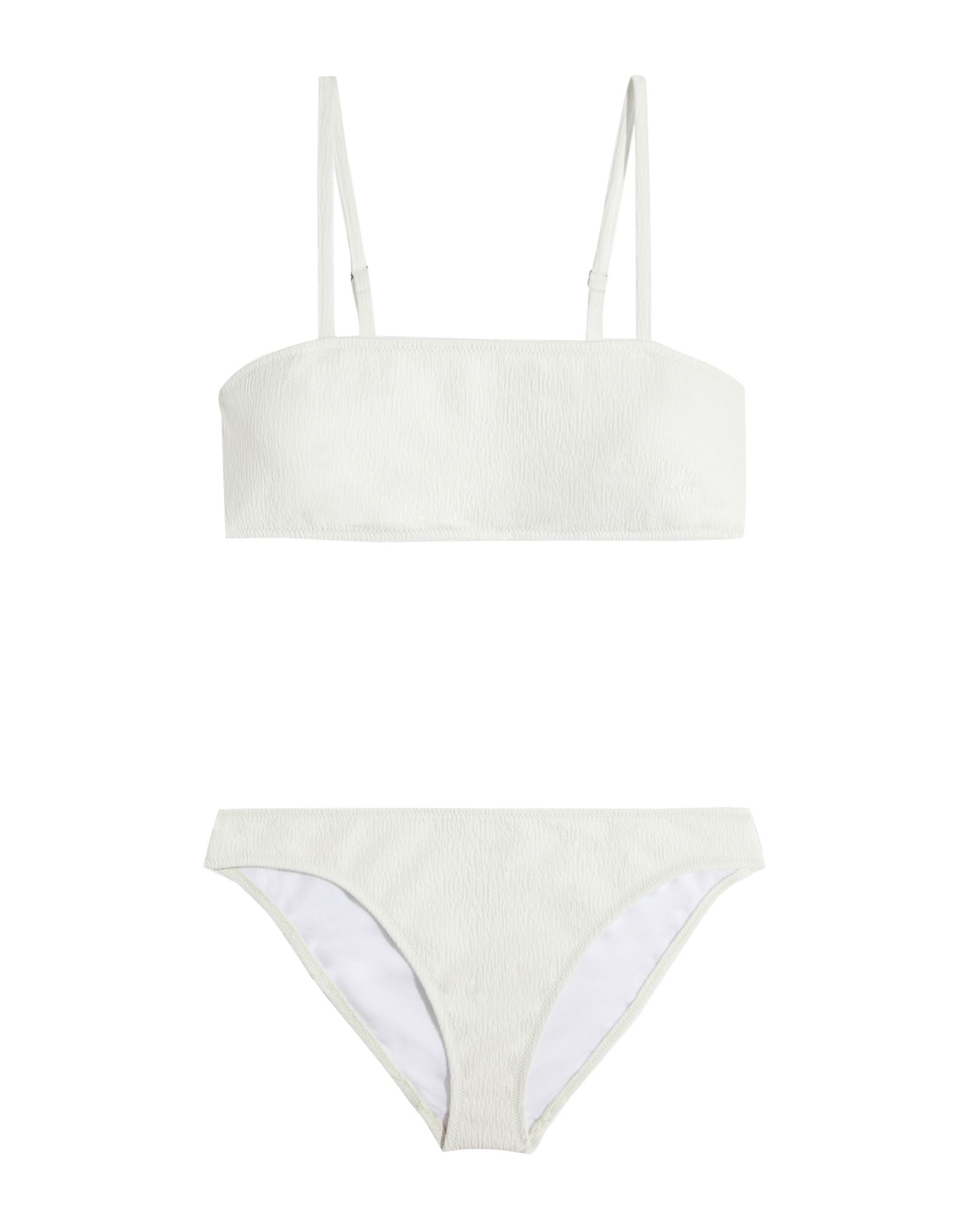Iris & Ink Woman Bikini White Size M Recycled Polyester, Elastane