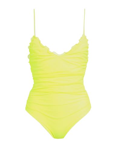 Mc2 Saint Barth Woman One-piece Swimsuit Yellow Size S Polyamide, Elastane