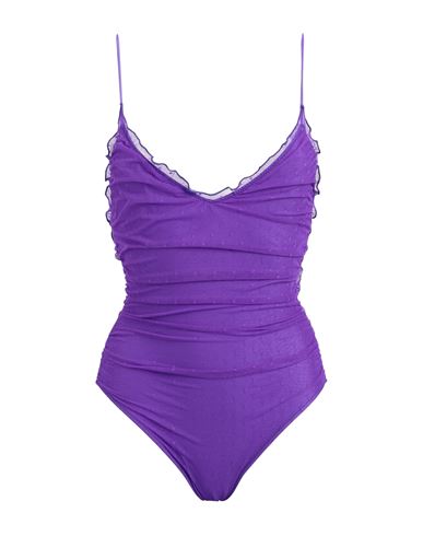 Mc2 Saint Barth Purple One Piece Swimsuit In Purple