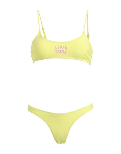 Livincool Woman Bikini Light Yellow Size Xs Polyamide, Elastane