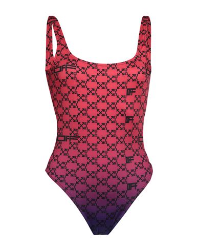 Off-white Woman One-piece Swimsuit Red Size 4 Polyester, Elastane
