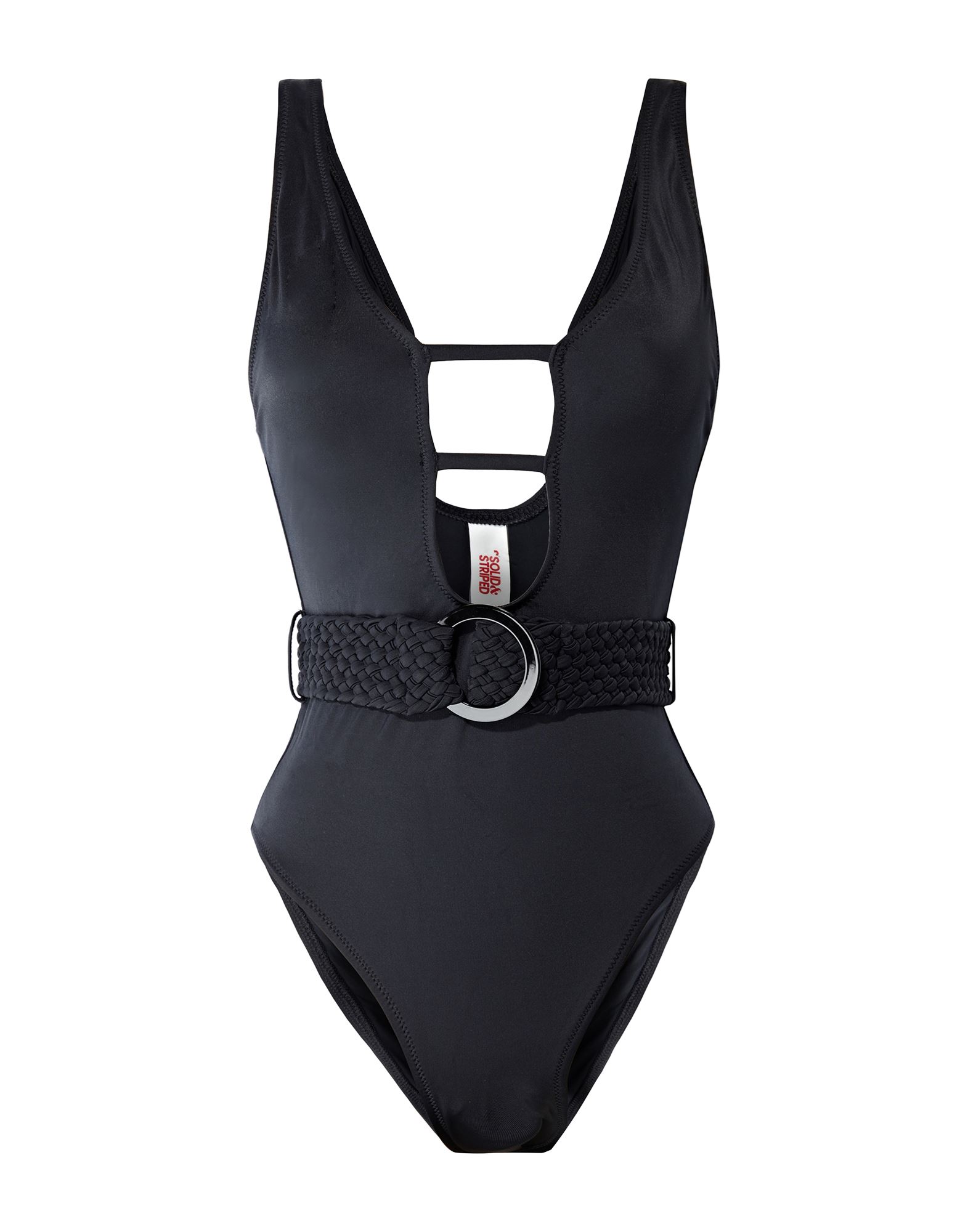 Solid & Striped Woman One-piece Swimsuit Black Size Xs Polyamide, Elastane