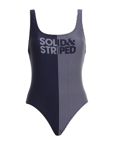 Solid & Striped Woman One-piece Swimsuit Midnight Blue Size S Polyamide, Elastane