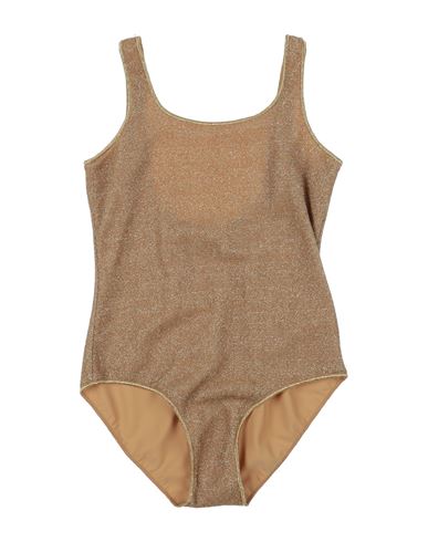 Oseree Babies' Oséree Toddler Girl One-piece Swimsuit Gold Size 4 Polyamide, Metallic Fiber