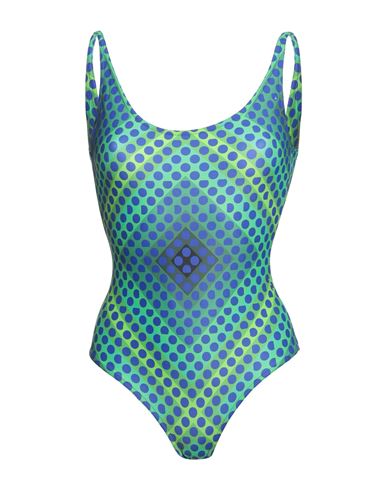 Paco Rabanne Rabanne Woman One-piece Swimsuit Green Size 4 Polyamide, Elastane