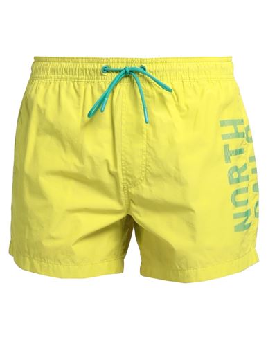 North Sails Men's Logo Swim Shorts In Lime