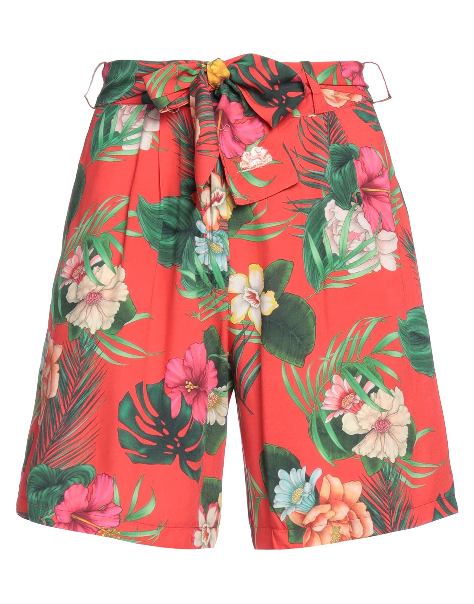 Sundek Woman Shorts & Bermuda Shorts Red Size L Viscose