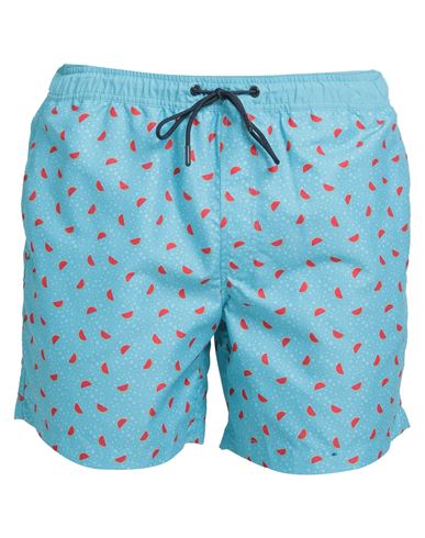 North Sails Man Swim Trunks Turquoise Size Xxs Polyester In Blue