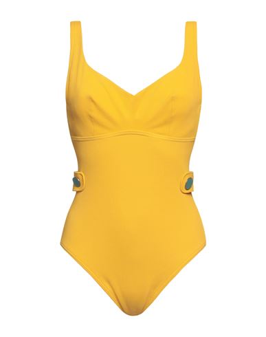 Maison Lejaby Woman One-piece Swimsuit Ocher Size 32 D Polyamide, Elastane In Yellow