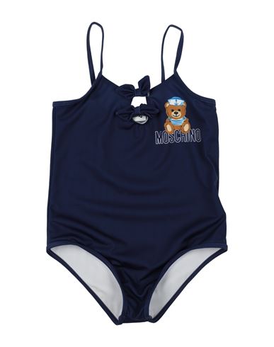Moschino Kid Babies'  Toddler Girl One-piece Swimsuit Midnight Blue Size 6 Polyester, Elastane