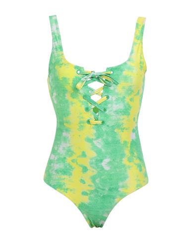 Ganni Woman One-piece Swimsuit Green Size 4 Polyamide, Elastane