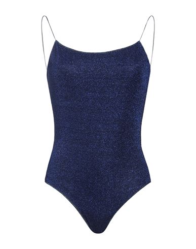 Oseree Oséree Woman One-piece Swimsuit Blue Size M Polyamide, Metallic Fiber