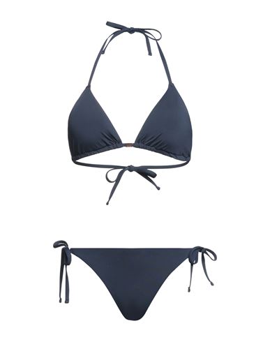 Ea7 Woman Bikini Navy Blue Size Xl Polyamide, Elastane