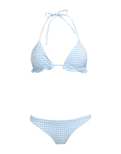 Sundek Woman Bikini Sky Blue Size 10 Polyamide, Polyester, Elastane
