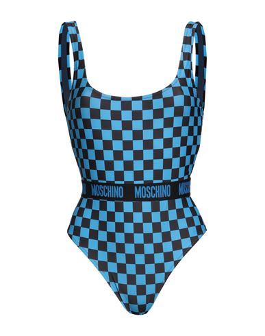 Moschino Woman One-piece Swimsuit Azure Size 6 Polyester, Elastane In Blue