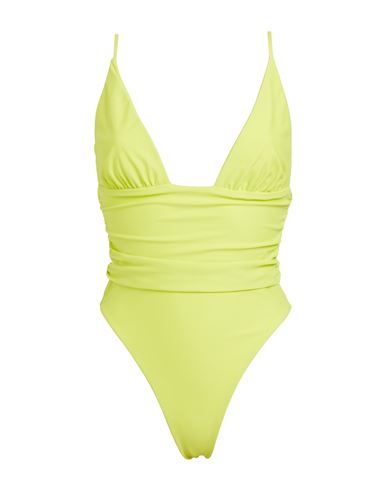 Amen Woman One-piece Swimsuit Acid Green Size Xs Lycra