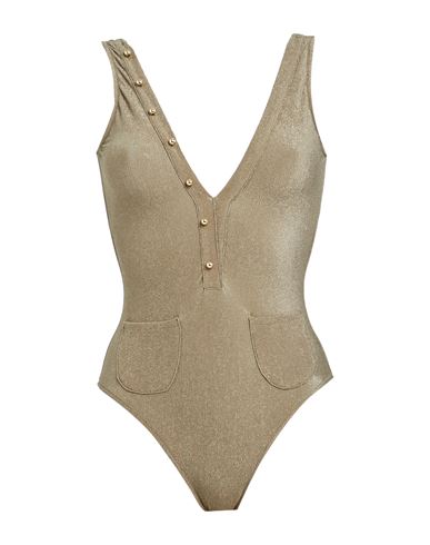Moeva Woman One-piece Swimsuit Military Green Size 2 Polyamide, Elastane